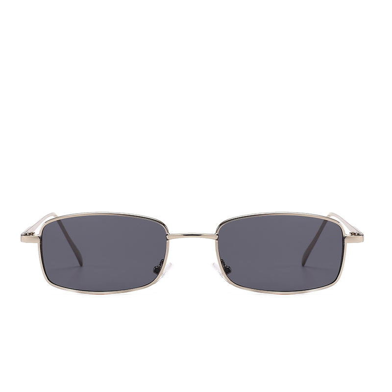 Fashion Men Women Small Metal Rectangle Sunglasses