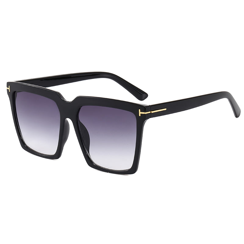 Men Women Oversized Square UV400 Shades Sunglasses