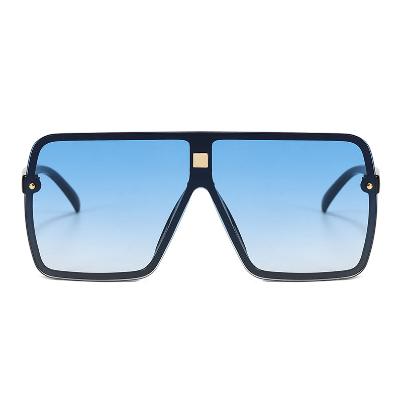 Oversize Mono Lens Shades Sunglasses
